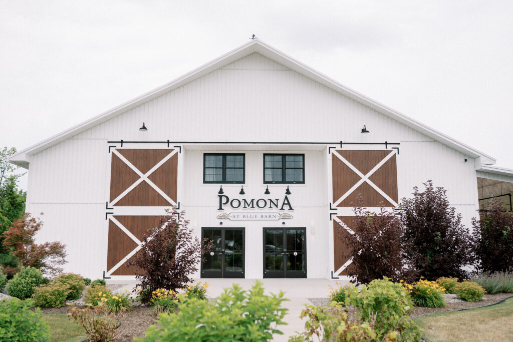 The exterior of Pomona at Blue Barn