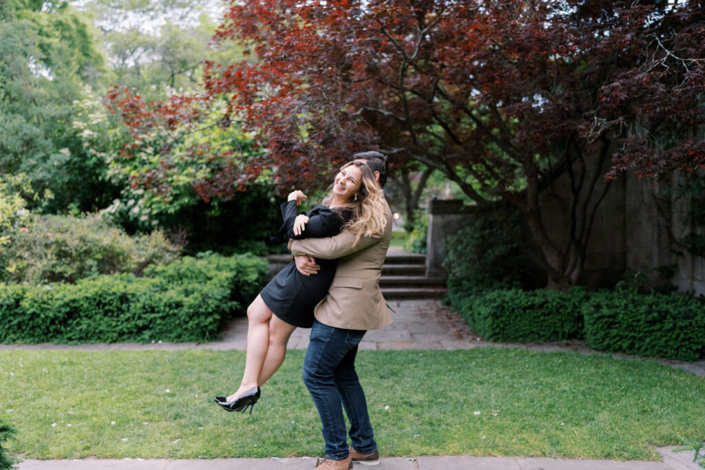 An engagement shoot in Rochester, NY at the George Eastman House